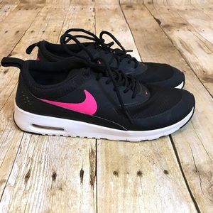 Nike Air Max Thea Black Pink Size 6.5Y Girls GS